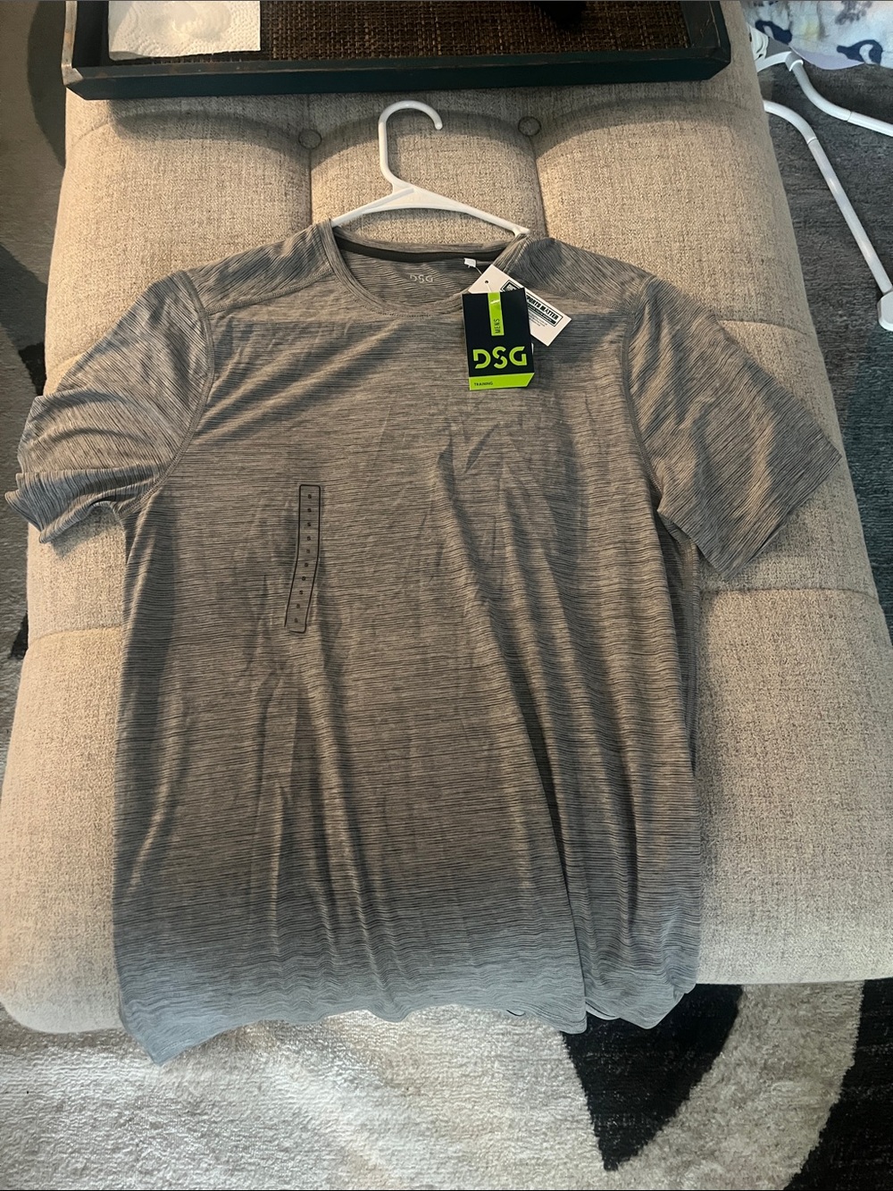 DSG Men's Gray Heather Short Sleeve Performance Tee